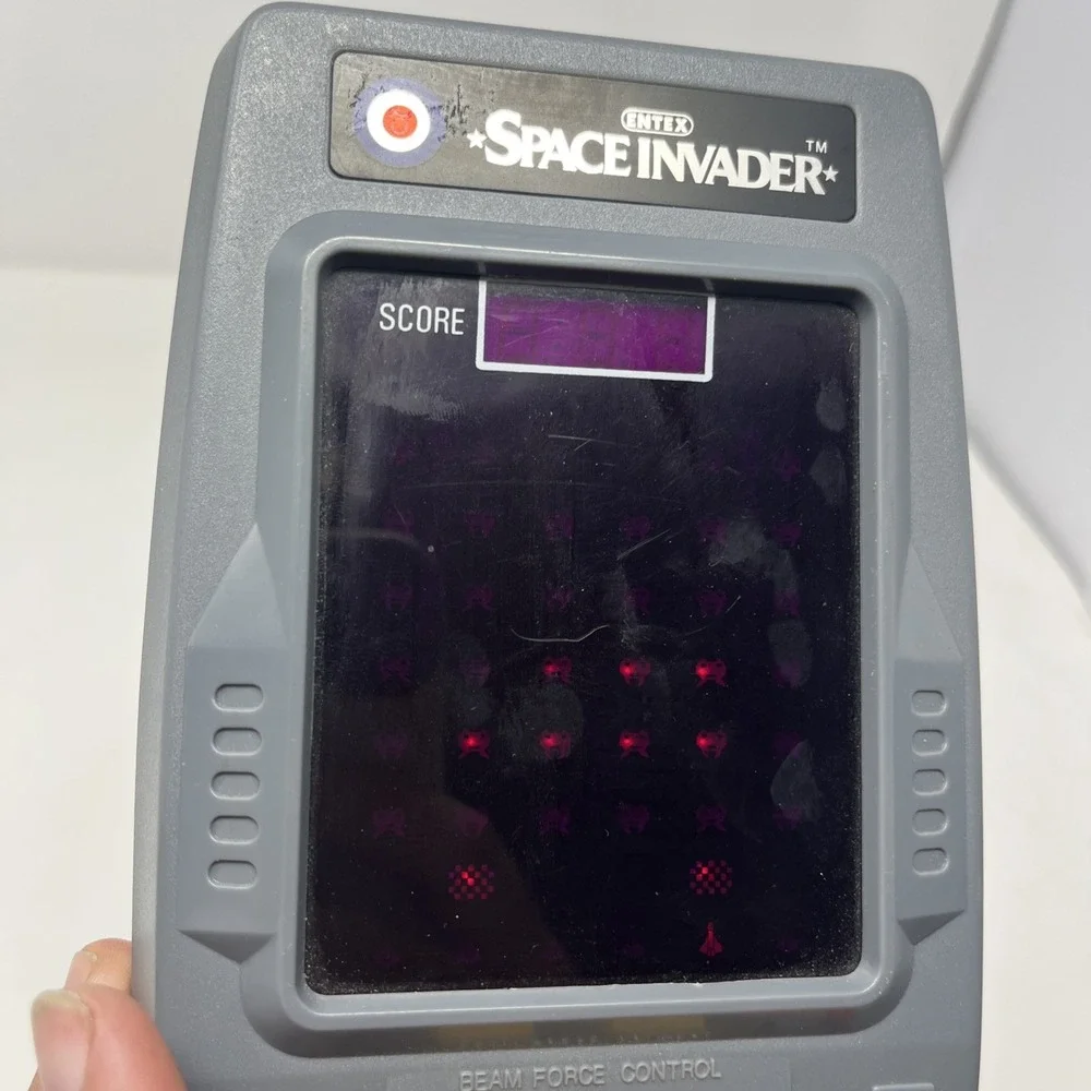 1981 Entex Space Invaders Handheld Portable Video Arcade Game TESTED & WORKING!